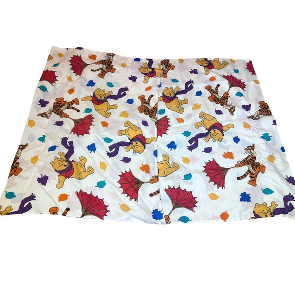 Vintage Disney Winnie The Pooh & Tigger Pillowcase Standard Size Lg 1996 Bedding - Picture 2 of 8